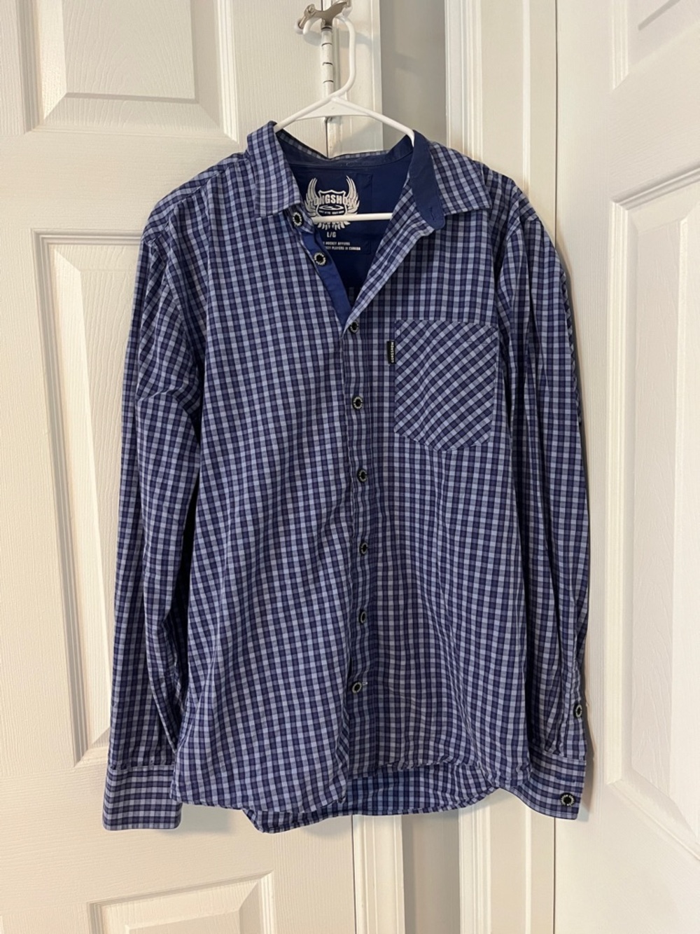 Classic Blue Check Casual Button-Down Shirt by G-STAR RAW